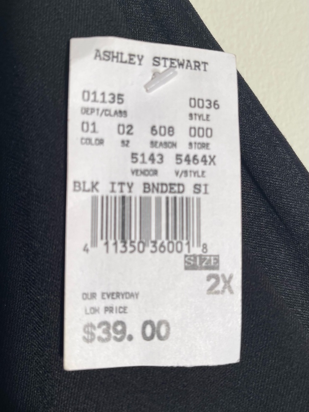 Ashley Stewart Black Midi Dress with Halter-Neck - Picture 2 of 6
